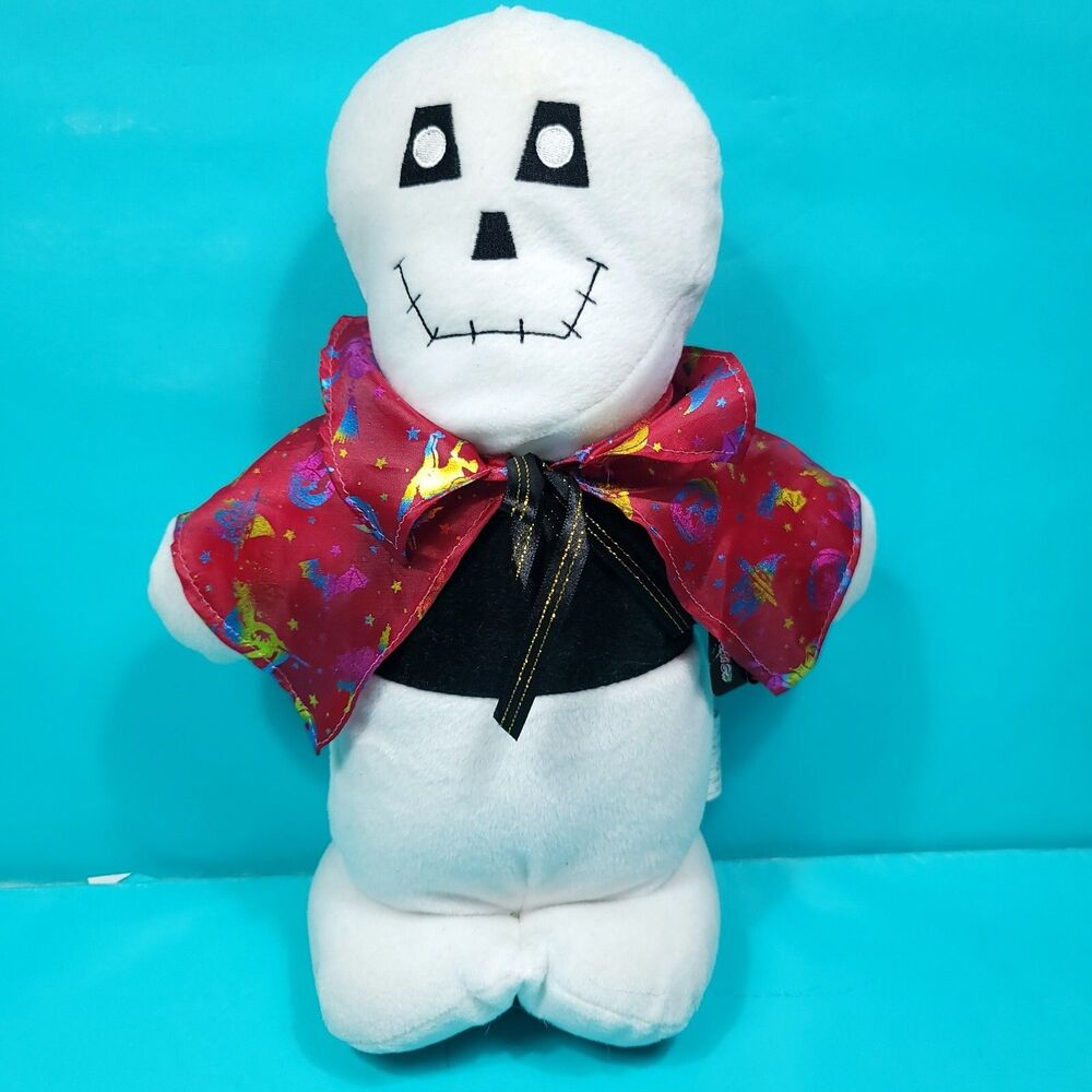 Halloween Skeleton Plush Pink Witch Cape Plush Stuffed Animal 12"